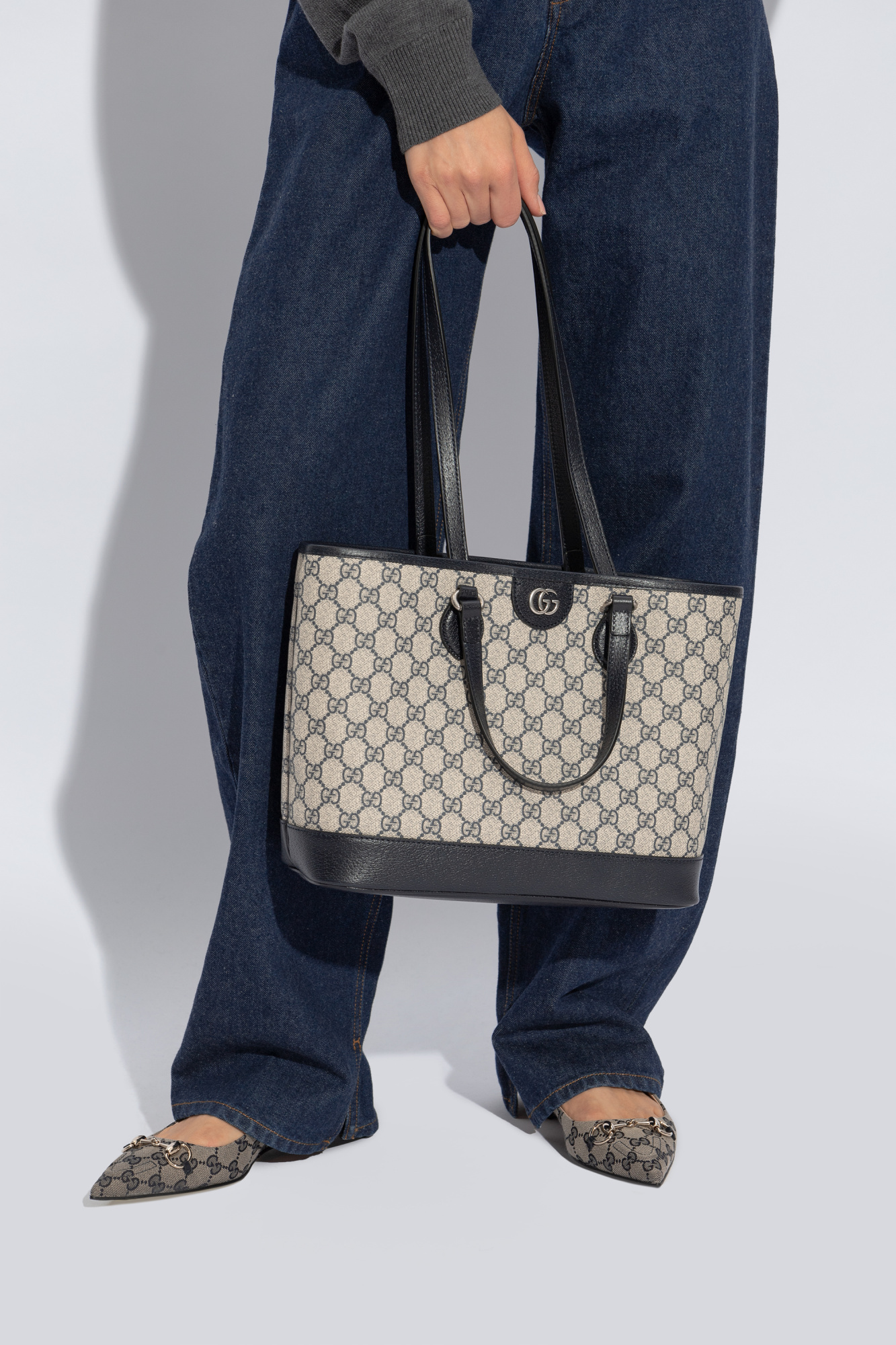 Granatowy Torba 'Ophidia Mini' typu 'shopper' Gucci - Vitkac Polska